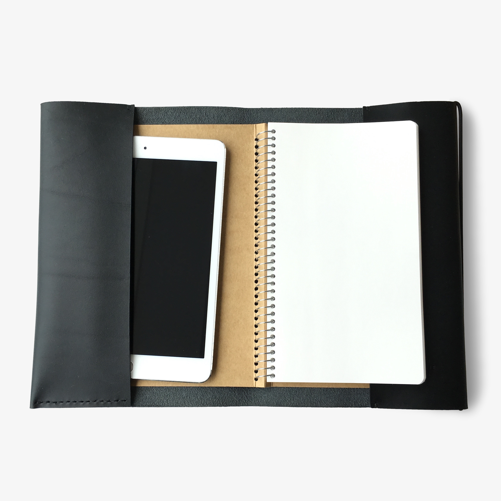 LÆDERMAPPE PORTFOLIO // SORT