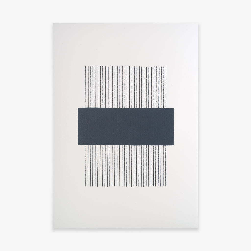A3 PLAKAT LINES // MARINEBLÅ