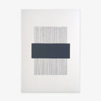 A3 PLAKAT LINES // MARINEBLÅ