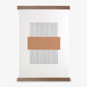 A3 PLAKAT LINES // OKKER + EGETRÆSRAMME