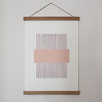 A3 PLAKAT LINES // BLUSH + EGETRÆSRAMME
