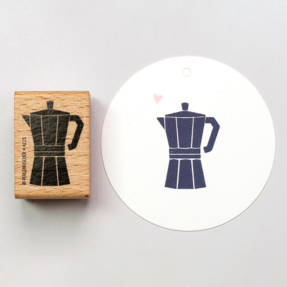 RUBBER STAMP // MOCCA POT