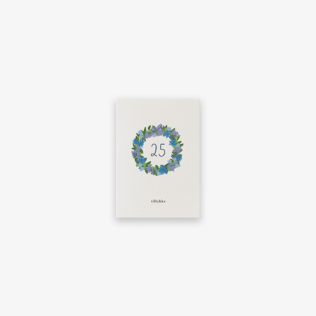SMALL GREETING CARD // JUBILÆUMSKRANS (DANISH)