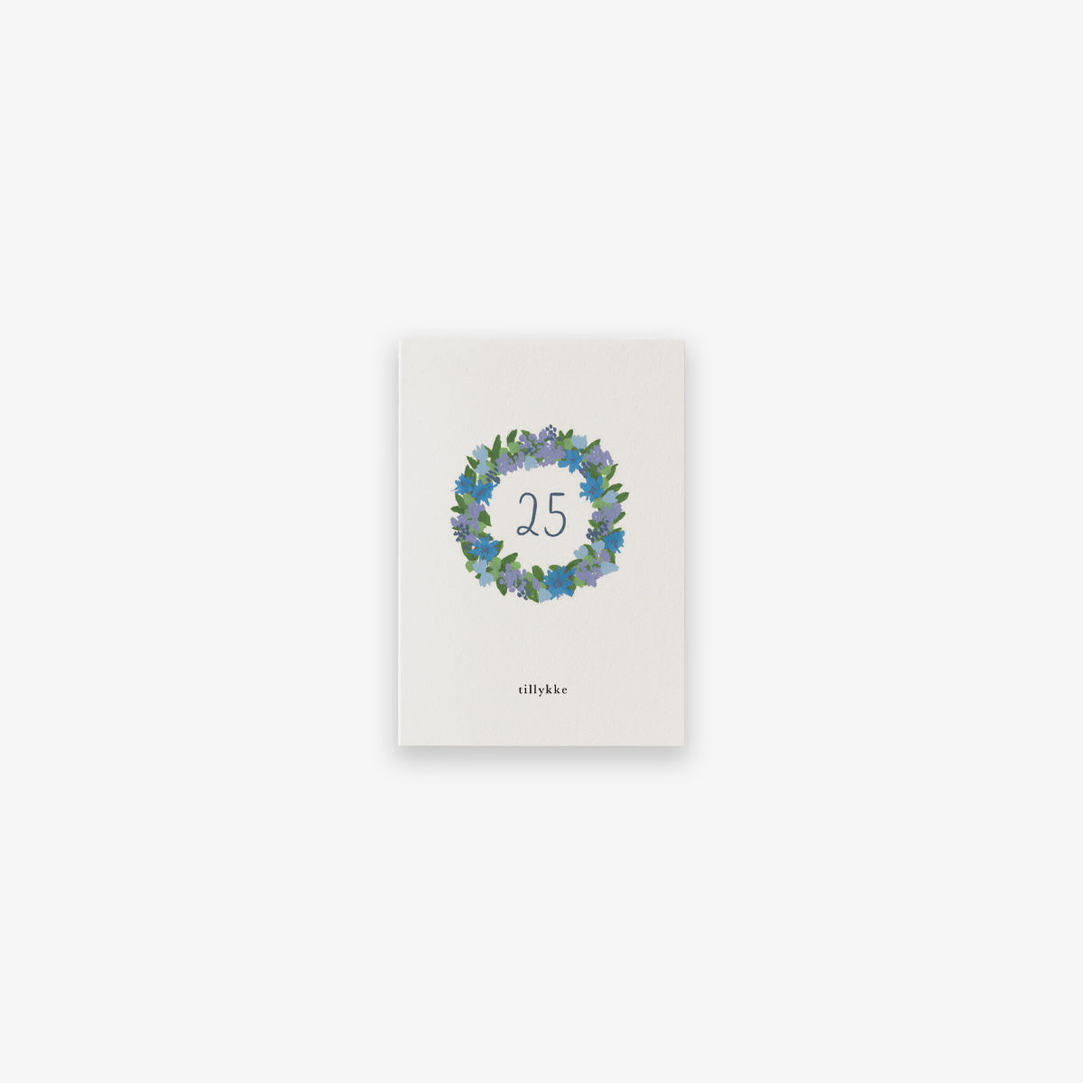 SMALL GREETING CARD // JUBILÆUMSKRANS (DANISH)