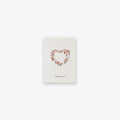 SMALL GREETING CARD // HJERTEKRANS (DANISH)