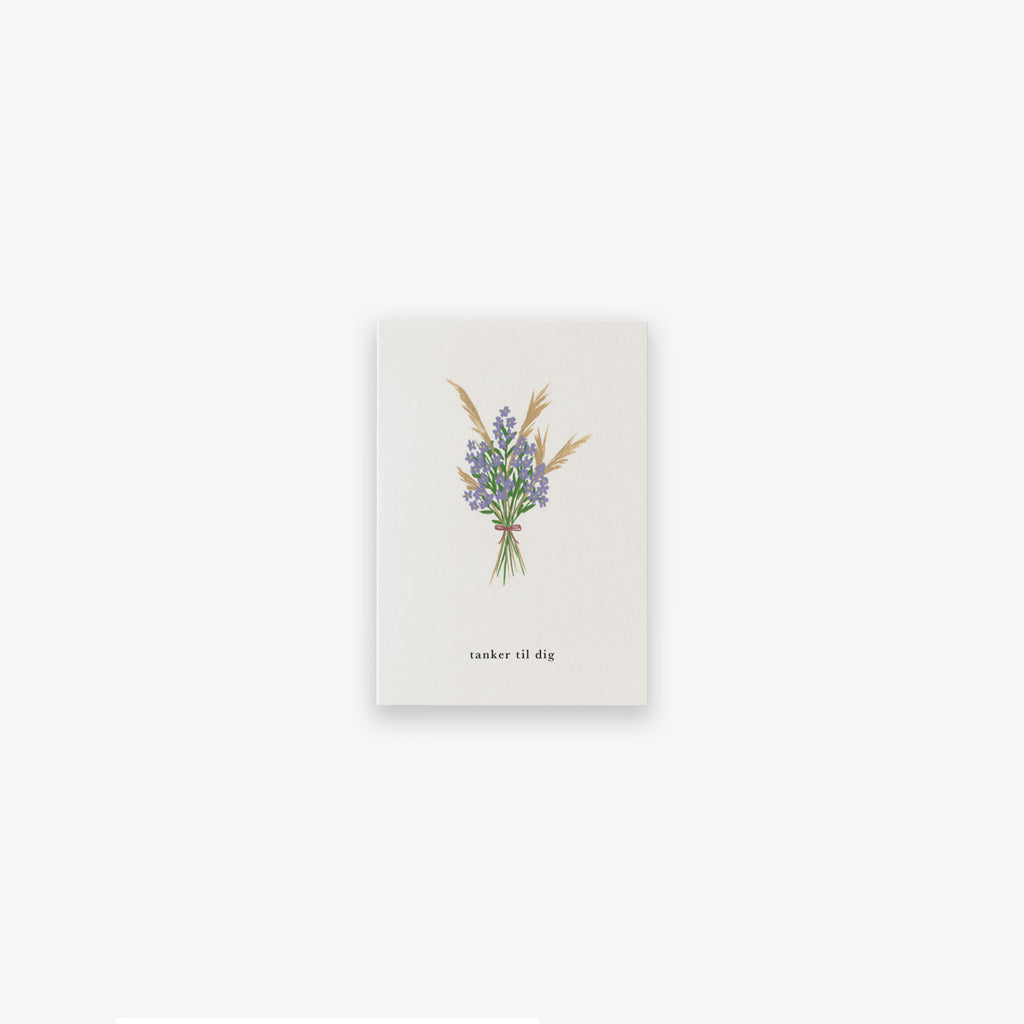 SMALL GREETING CARD // FORGLEMMIGEJ (DANISH)