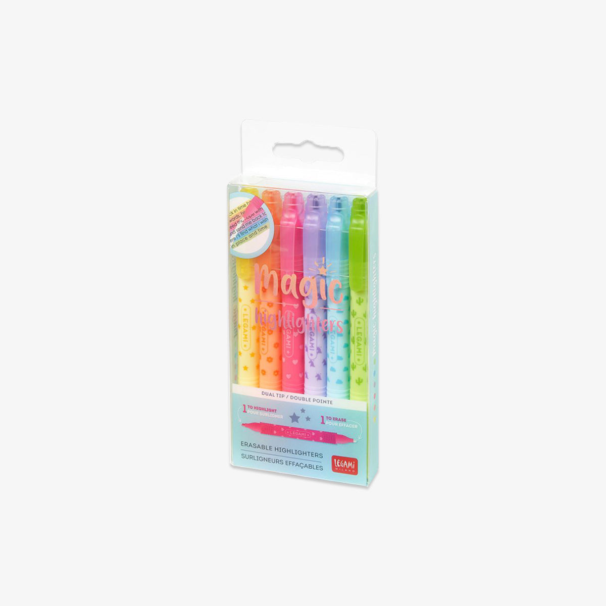 ERASABLE MAGIC HIGHLIGHTERS // SET OF 6