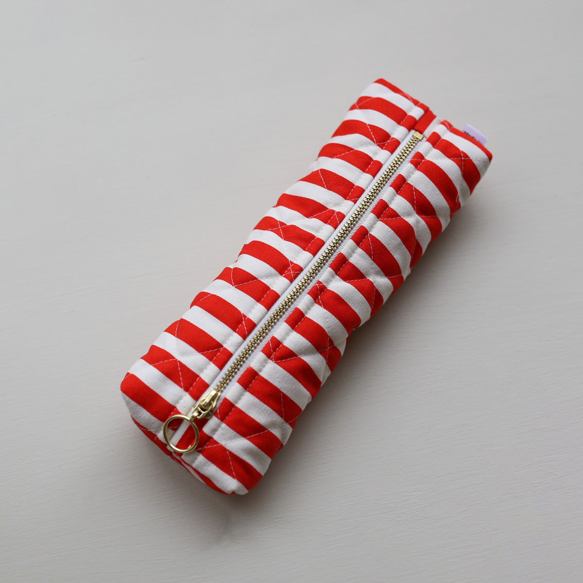 PEN CASE // THIN RED STRIPES