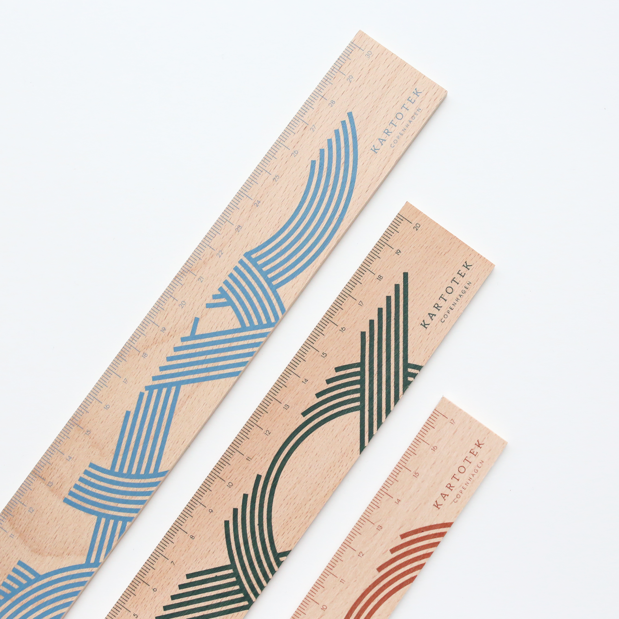 WOODEN RULER SET // 3 PCS