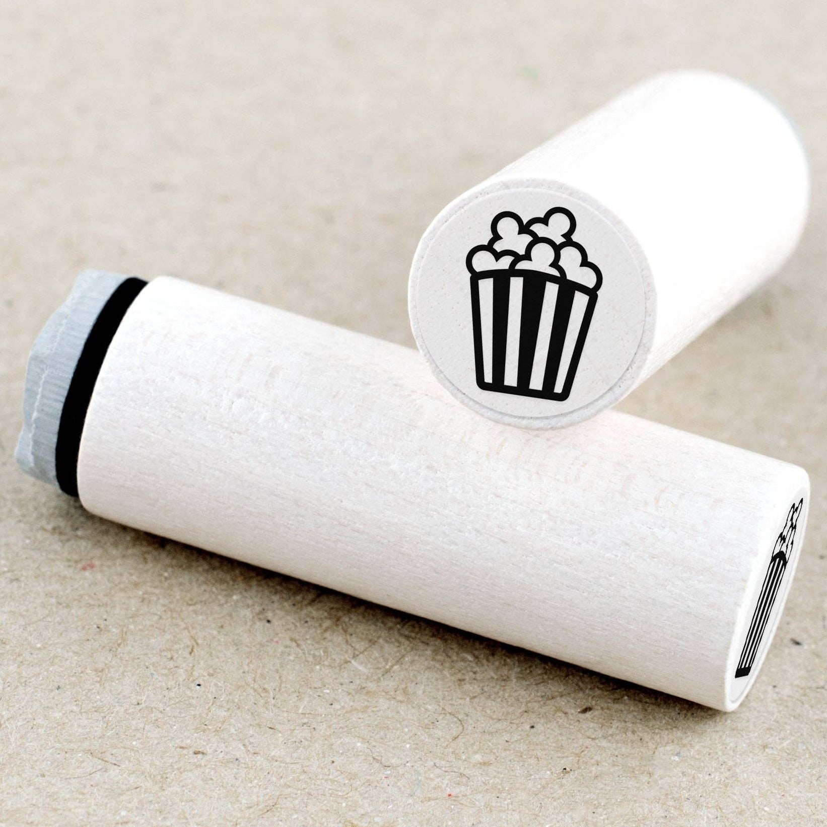 MINI RUBBER STAMP // POPCORN