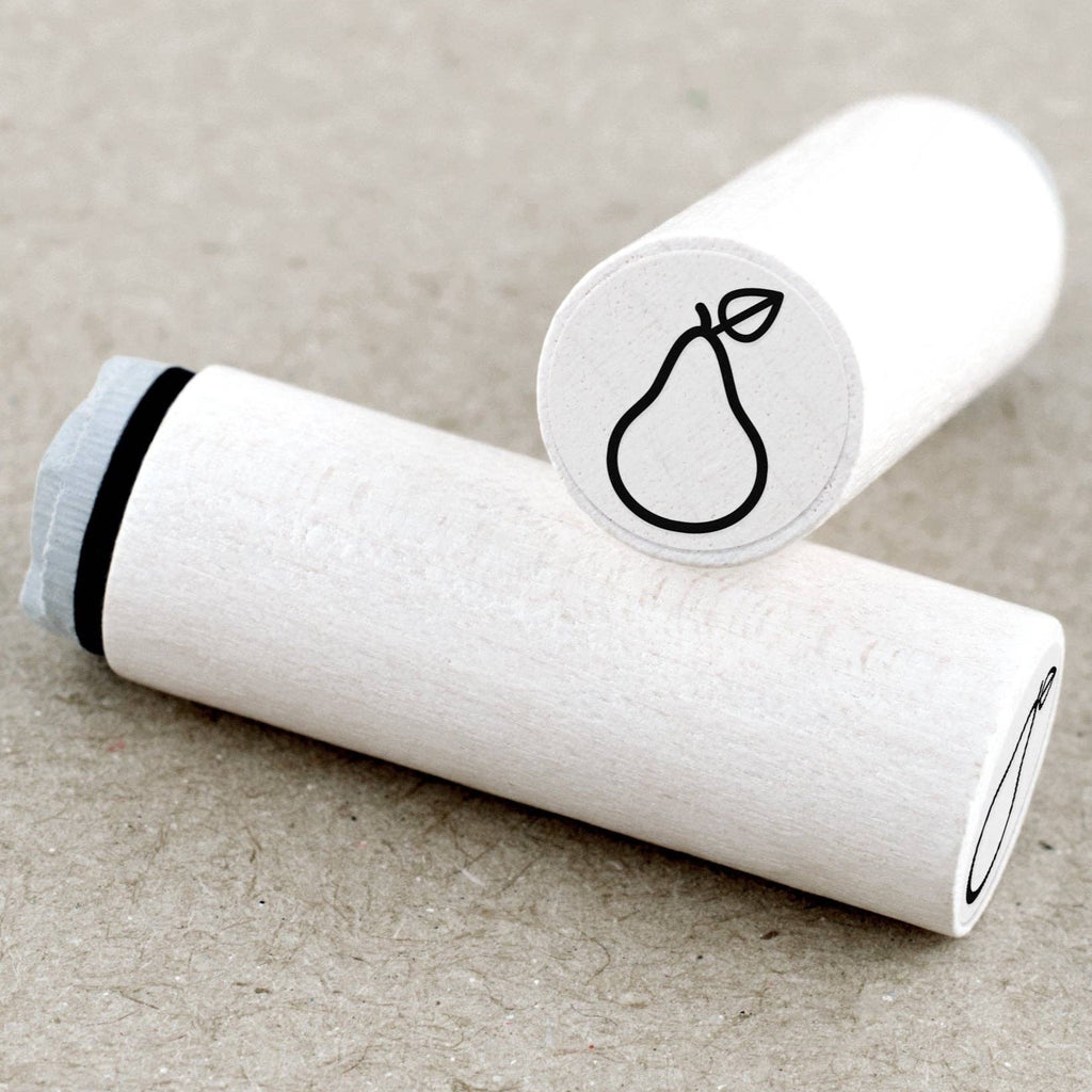MINI RUBBER STAMP // PEAR